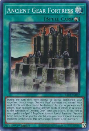 Ancient Gear Fortress - RA03-EN062 - Super Rare 1st Edition Quarter Century Bonanza 1st Edition Singles