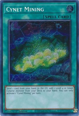 Cynet Mining - RA03-EN067 - Secret Rare 1st Edition Quarter Century Bonanza 1st Edition Singles