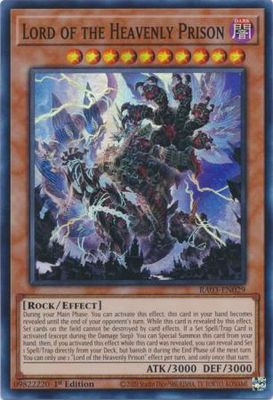 Lord of the Heavenly Prison - RA03-EN029 - Super Rare 1st Edition Quarter Century Bonanza 1st Edition Singles