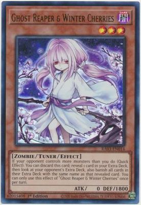 SH Ghost Reaper &amp; Winter Cherries (Alt Art) - RA03-EN014 - Ultra Rare 1st Edition Quarter Century Bonanza 1st Edition Singles