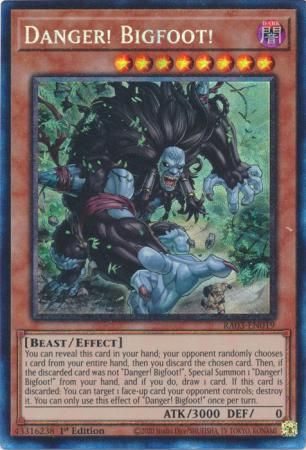 Danger! Bigfoot! - RA03-EN019 - Collector&#39;s Rare 1st Edition Quarter Century Bonanza 1st Edition Singles