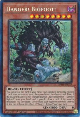 Danger! Bigfoot! - RA03-EN019 - Collector&#39;s Rare 1st Edition Quarter Century Bonanza 1st Edition Singles