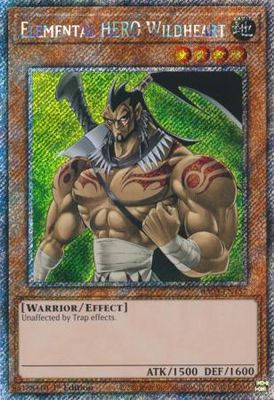 Elemental HERO Wildheart - RA03-EN157 - Platinum Secret Rare 1st Edition Quarter Century Bonanza 1st Edition Singles