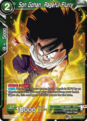 Son Gohan, Rageful Flurry - Saiyan Showdown (DBS-B15) Saiyan Showdown