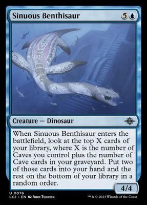 Sinuous Benthisaur 0076 The Lost Caverns of Ixalan Singles