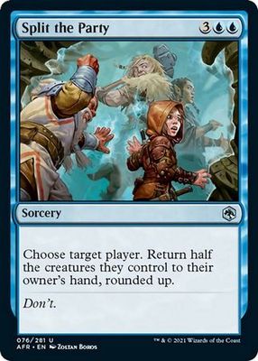 Split the Party 076/281 - Adventures in the Forgotten Realms Singles (Español)