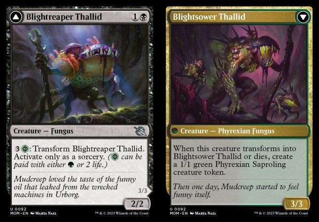 Blightreaper Thallid // Blightsower Thallid 0092 - March of the Machine Singles
