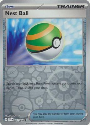 Nest Ball - 181/198 - Uncommon Reverse Holo Scarlet &amp; Violet (Base Set) Reverse Holo Singles