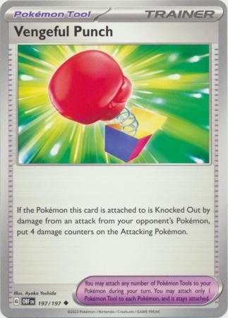 Vengeful Punch - 197/197 - Uncommon Scarlet &amp; Violet: Obsidian Flames Singles