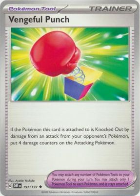 Vengeful Punch - 197/197 - Uncommon Scarlet &amp; Violet: Obsidian Flames Singles