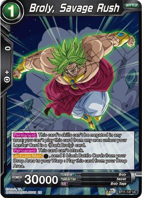 Broly, Savage Rush - Vermilion Bloodline (DBS-B11) Vermilion Bloodline-Foil