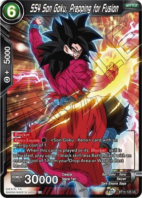 SS4 Son Goku, Prepping for Fusion - Cross Spirits (DBS-B14) Cross Spirits