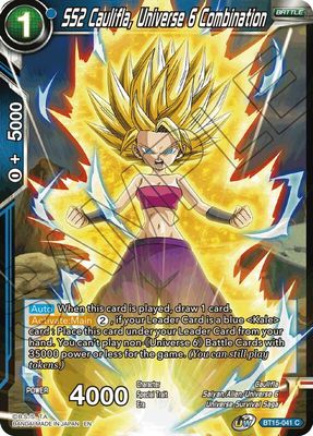 SH SS2 Caulifla, Universe 6 Combination - Saiyan Showdown (DBS-B15) Saiyan Showdown