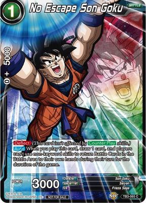 No Escape Son Goku (Event Pack 05) - Promotion Cards (PR) Promotion Cards