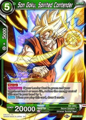 SH Son Goku, Spirited Contender (Divine Multiverse Draft Tournament) - Tournament Promotion Cards (TPR) Tournament Promotion Cards
