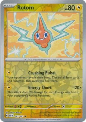 Rotom - 061/191 - Common Reverse Holo Scarlet &amp; Violet: Surging Sparks Reverse Singles
