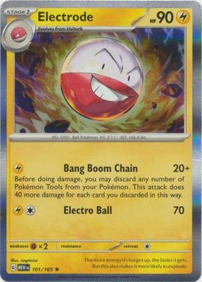 Electrode - 101/165 - Holo Rare Scarlet &amp; Violet 151 Singles