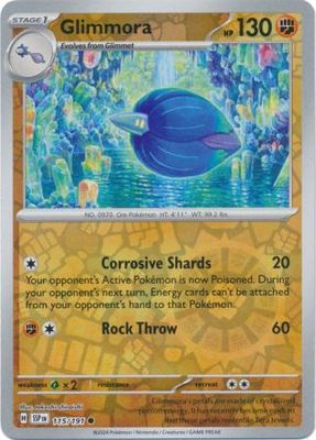 Glimmora - 115/191 - Common Reverse Holo Scarlet &amp; Violet: Surging Sparks Reverse Singles