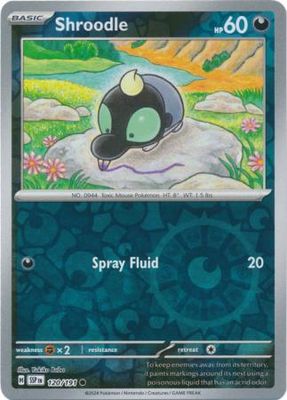 Shroodle - 120/191 - Common Reverse Holo Scarlet &amp; Violet: Surging Sparks Reverse Singles