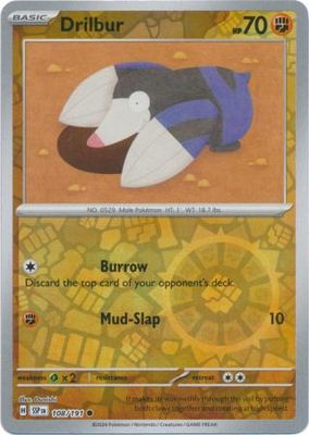Drilbur - 108/191 - Common Reverse Holo Scarlet &amp; Violet: Surging Sparks Reverse Singles
