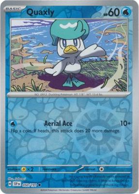 Quaxly - 050/191 - Common Reverse Holo Scarlet &amp; Violet: Surging Sparks Reverse Singles