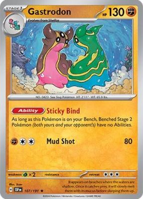 Gastrodon - 107/191 - Holo Rare Scarlet &amp; Violet: Surging Sparks Singles