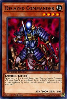 Decayed Commander - SBLS-EN032 - Common 1st Edition Speed Duel: Arena of Lost Souls Singles (espanol)