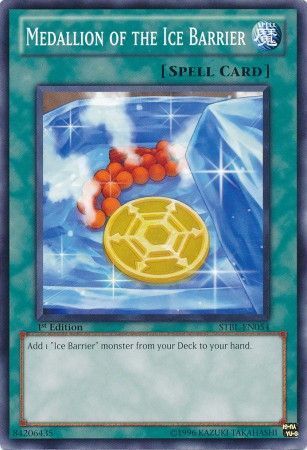 Medallion of the Ice Barrier- STBL-EN054 - Common 1st Edition Starstrike Blast 1st Edition Singles