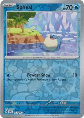 Spheal - 043/191 - Common Reverse Holo Scarlet &amp; Violet: Surging Sparks Reverse Singles (Español)