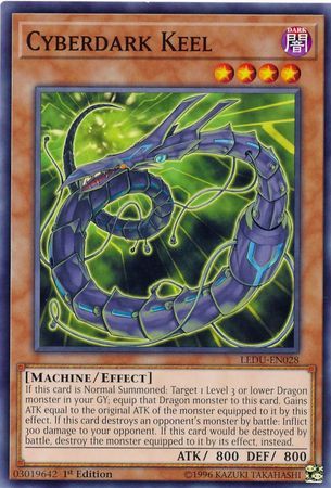 Cyberdark Keel - LEDU-EN028 - Common 1st Edition Legendary Duelists Singles (espanol)