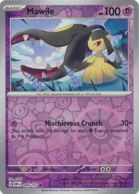 Mawile - 089/197 - Common Reverse Holo Scarlet &amp; Violet: Obsidian Flames Reverse Holo Singles