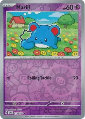 Marill - 073/191 - Common Reverse Holo Scarlet &amp; Violet: Surging Sparks Reverse Singles
