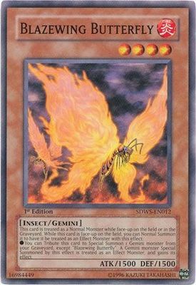 Blazewing Butterfly - SDWS-EN012 - Common 1st Edition Structure Deck: Warriors&#39; Strike 1st Edition Singles