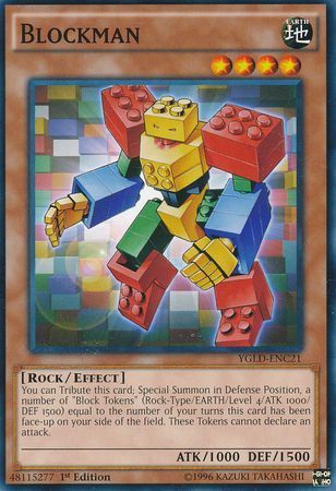 Blockman - YGLD-ENC21 - Common 1st Edition Yugi&#39;s Gadget Deck 1st Edition (YGLD-ENC)