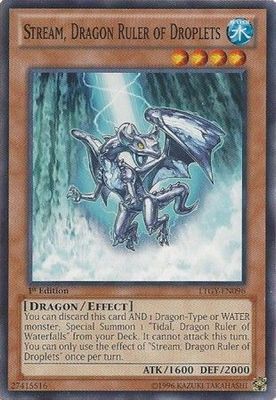 Stream, Dragon Ruler of Droplets - LTGY-EN096 - Common 1st Edition Lord of the Tachyon Galaxy 1st Edition Singles (espanol)