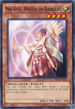 Mei-Kou, Master of Barriers - SDSC-EN016 - Common Unlimited Structure Deck: Spellcaster&#39;s Command Unlimited Singles