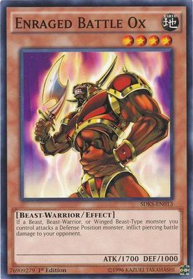 Enraged Battle Ox - SDKS-EN013 - Common 1st Edition Seto Kaiba 1st Edition Singles