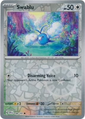 Swablu - 148/191 - Common Reverse Holo Scarlet &amp; Violet: Surging Sparks Reverse Singles