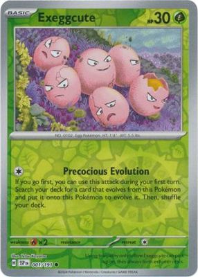 Exeggcute - 001/191 - Common Reverse Holo Scarlet &amp; Violet: Surging Sparks Reverse Singles