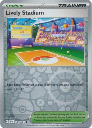 Lively Stadium - 180/191 - Uncommon Reverse Holo Scarlet &amp; Violet: Surging Sparks Reverse Singles