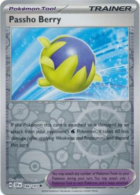 Passho Berry - 184/191 - Uncommon Reverse Holo Scarlet &amp; Violet: Surging Sparks Reverse Singles
