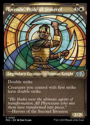 Kwende, Pride of Femeref 0005 Showcase March of the Machine Multiverse Legend Singles (Español)