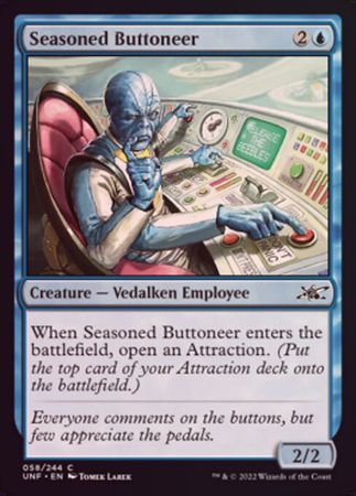 Seasoned Buttoneer 058/244 - Foil Unfinity Foil Singles
