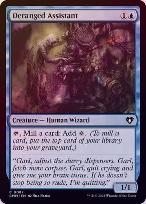 Deranged Assistant 0087 - Foil Commander Masters Foil Singles