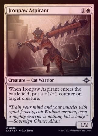 Ironpaw Aspirant 0018 - Foil The Lost Caverns of Ixalan Foil Singles (Español)