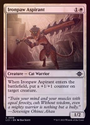 Ironpaw Aspirant 0018 - Foil The Lost Caverns of Ixalan Foil Singles (Español)