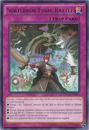 Subterror Final Battle - MACR-EN085 - Rare Unlimited Maximum Crisis Unlimited Singles
