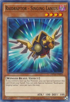 Raidraptor - Singing Lanius - OP14-EN016 - Common OTS Tournament Pack 14 (OP14) (espanol)
