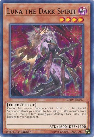 Luna the Dark Spirit - CHIM-EN027 - Common 1st Edition Chaos Impact 1st Edition Singles