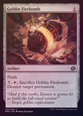 Goblin Firebomb 235/287 - Foil The Brothers&#39; War Foil Singles